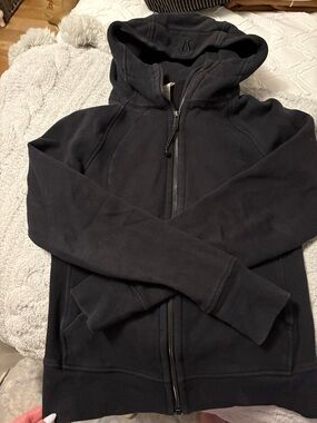 lululemon Black Zip-Up Hoodie with Hood